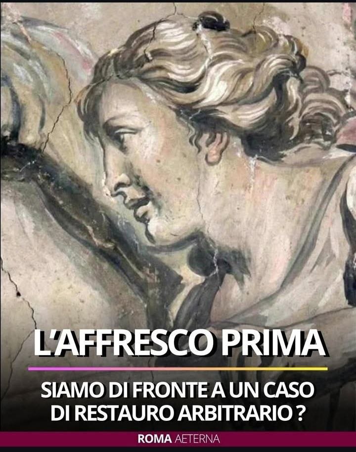 🌎🌎🌎🌎🌎🌎 🇮🇹 В римской церкви Сан-Лоренцо-ин-Лучина ангел на фреске после реставрации стал похож на Джорджу Мелони